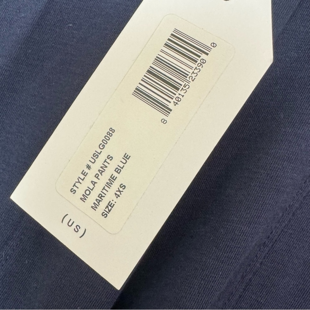 Universal Standard Mola Pants in Maritime Blue Sz 4XS US XS - Picture 7 of 9